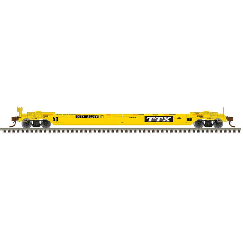 ATLAS MASTER 40' REBUILT WELL CARS TTX EARLY LOGO CAR NUMBERS: 59258, 59338, 59373, 59437 (3 RAIL)