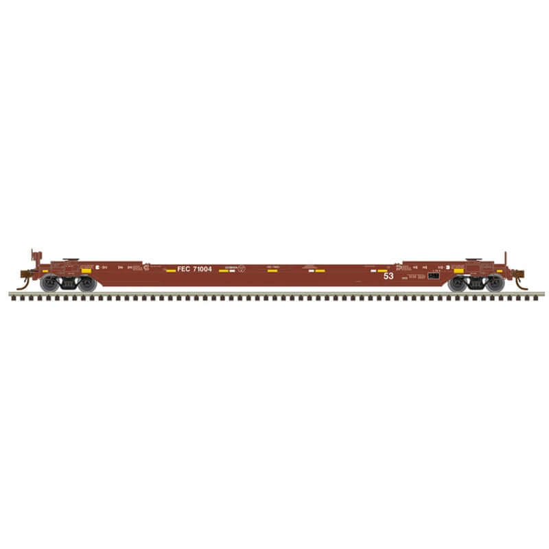 ATLAS MASTER 53' REBUILT WELL CARS FLORIDA EAST COAST CAR NUMBERS: 71004, 71027, 71055, 71093 (2 RAIL) NEW PAINT SCHEME