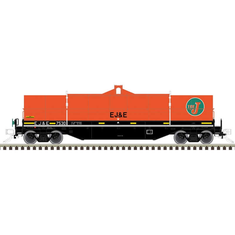 ATLAS MASTER 42' COIL STEEL CARS ELGIN, JOLIET & EASTERN (EJ&E)  CAR NUMBERS: 7530, 7543, 7569, 7587 (3 RAIL)