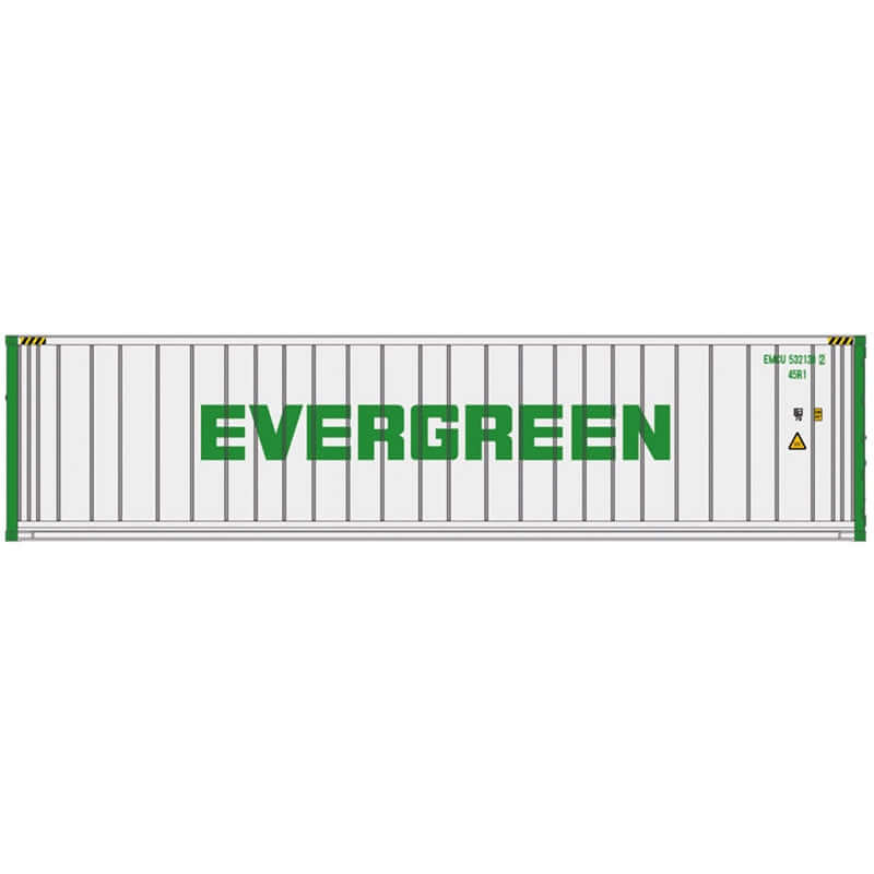 ATLAS MASTER 40' INDIVIDUAL REEFER CONTAINERS EVERGREEN NUMBERS: 5321382, 5321443, 5321551, 5321649